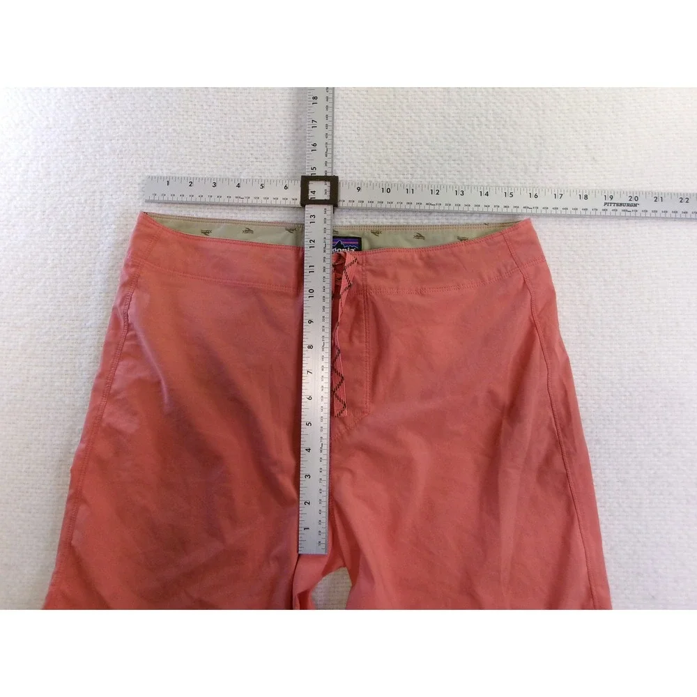 Patagonia Board Shorts Mens 32 Orange Coral Wavefarer Swim Trunks Surf